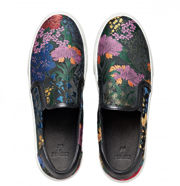 Erdem x H&M floral slipons sneakers